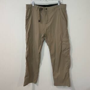 Prana Men's Zion Stretch Pants Cargo Hiking Outdoor Tan XL x 30